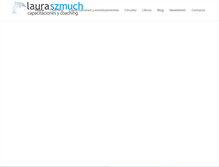 Tablet Screenshot of lauraszmuch.com.ar